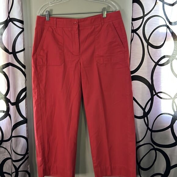 Talbots Heritage Pink Straight Leg Cropped Pants Size 12 - Picture 3 of 10